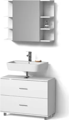 Produktbild von Badmöbel-Set Livinity Eisak Weiß 2-teilig, Model 52579