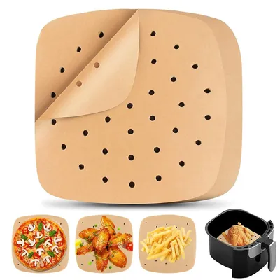 Image de Papier sulfurisé perforé pour friteuses à air chaud – 200 pièces