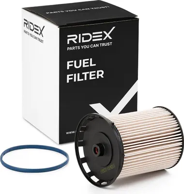 Produktbild von Kraftstofffilter RIDEX 9F0480 für VW Touareg (CR7) Filtereinsatz