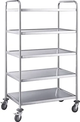 Produktbild von CONTACTO Servierwagen, Höhe: 1540 mm, Länge: 830 mm, Breite: 510 mm