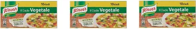 Produktbild von 3x knorr veggie dado brodo Vegetarisch Suppenwürfel Brühe reich an Geschmack 10pz