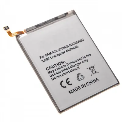 Obrázok produktu pre Batéria vhodná pre Samsung Galaxy A70, Li-Polymer, 3,85 V, 4400 mAh, 16,9 Wh, vstavaná, bez náradia