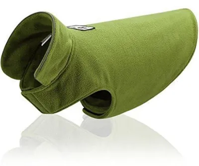 Produktbild von Hundemantel Winter Hundekleidung Sweatshirt Hund Winterjacke L Grün Polar Fleece