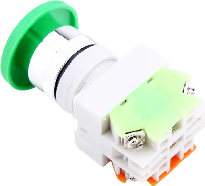 Produktbild von Auto-Reset Grüner Pilz Drucktaster Momentanschalter 22mm Halterung LAY37-11M