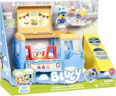 Produktbild von Bluey Foodtruck Spielset, 1 Figur, 4 Zubehörteile, Ab 3 Jahren