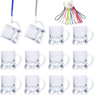 Image de Verres à suspendre, 12 pièces, en plastique, avec chaîne, pour les fêtes