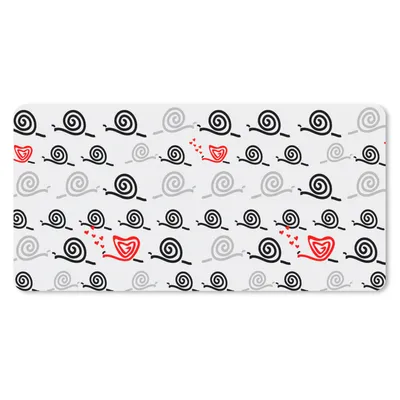 Produktbild von MuchoWow® Mauspad Mousepad Schnecken - Valentinstag - Design 60x30 cm - Mousepads - Maus Mat - Pad - Mausunterlage - Nachhaltig