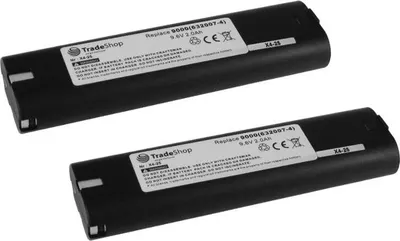 Produktbild von 2x Trade-Shop Werkzeug Ni-MH Akku 9,6V 2000mAh für MAKITA 8402VD 8402VDW 903D DA390D DA391D DA391DRA DA391DWB DA391DWD UM1690DW UM1691D T220D T220DW UM1690D ML900 ML901 ML902 903-DW 4190-DW