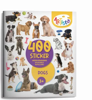 Produktbild von Artista - Stickerbuch Hunde