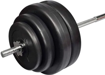 Produktbild von vidaXL Langhantel mit Gewichten Set 60 kg