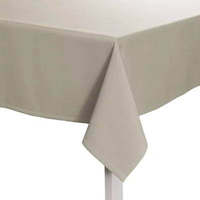Produktbild von Pichler Rips uni, gerippt Tischdecke 1er Set 170 x 135 cm COMO Rechteck platin , 2 cm breit gesäumt