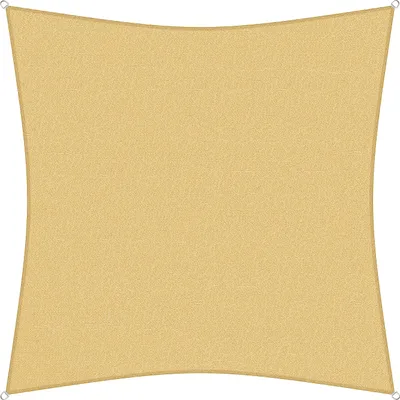 Produktbild von sunprotect 83491 Professional Sonnensegel, 2 x 2 m, Quadrat, wind- & wasserdurchlässig, beige