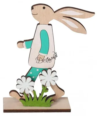 Produktbild von Osterhase, kleiner Hase, Holzdekoration, Figur