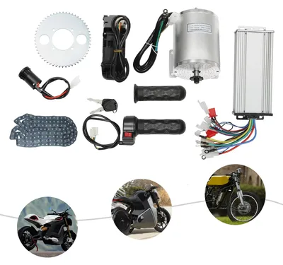 Produktbild von Bürstenloses Motor-Kit, Hochleistungs 5000RPM Nabenmotor, Vollständige Installationszubehör, Silber