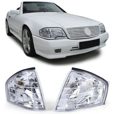 Produktbild von Klarglas Blinker Chrom Paar für Mercedes SL R129 89-01