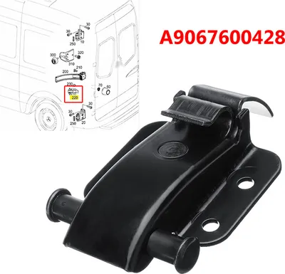 Productafbeelding van ACHTERDEURSCHAAR, BEVESTIGINGSPLAAT VOOR MERCEDES SPRINTER, VW, modeljaar 2006. Artikelnummer: 9067600428; A9067600428