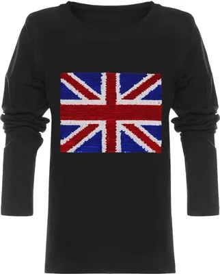 Produktbild von Jungen Langarmshirt Wende Pailletten England Großbritannien WM 2026 Schwarz 104