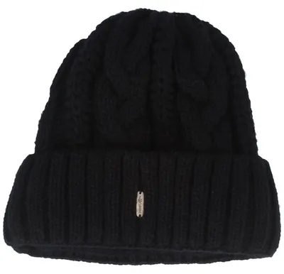 Productafbeelding van McBurn muts met kabelpatroon en brede boord, blauw, maat: one size