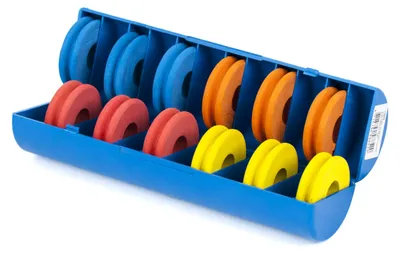 Produktbild von JVS ABS Rig-Halter - 45 mm - für 12 Forellen- oder Weißfisch-Rigs - Blau