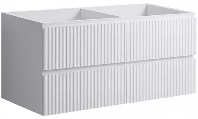 Immagine prodotto di CERANO - Mobile da bagno sotto lavabo Carole - bianco opaco rigato - 119x48x45 cm