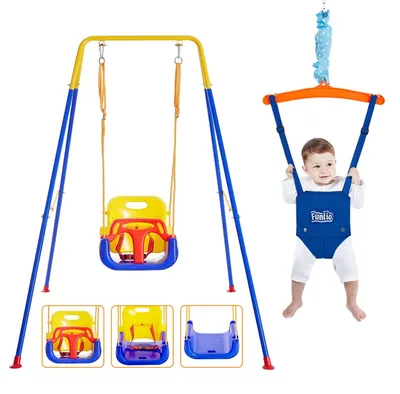 Obrázok produktu pre Sada hojdačiek 2 v 1 pre deti, vrátane nosiča