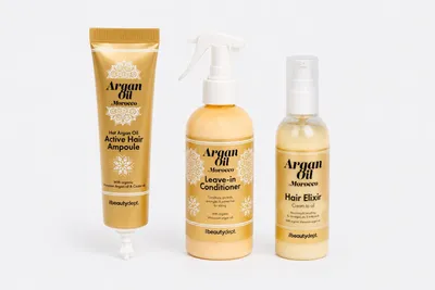 Image de The Beauty Dept. - Coffret de soins capillaires à l'huile d'argan - Huile d'argan du Maroc