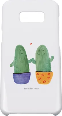 Produktbild von Mr. & Mrs. Panda Samsung Galaxy S8 plus Handyhülle  Kaktus Liebe - Weiß - Geschenk, Liebesbotschaft, Kakteen, Trennung, Cover, Hochzeit, Love, Hülle, Pärchen, Handy, Case
