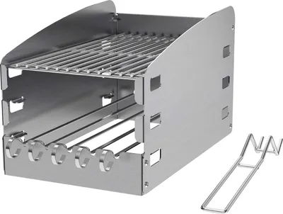 Produktbild von Nexgrill Windschutz für Gasgrill Seitenbrenner mit Rost