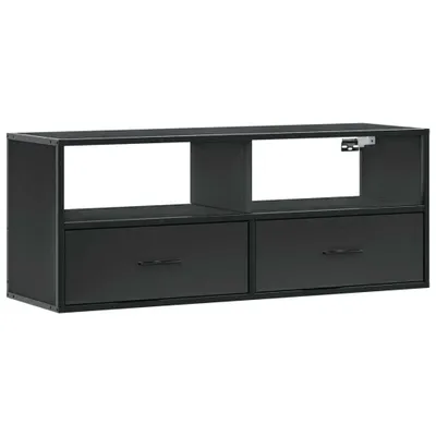 Produktbild von vidaXL TV-Schrank Schwarz 100x31x39,5 cm Holzwerkstoff und Metall