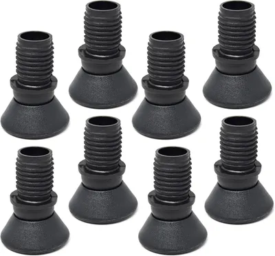 Produktbild von 8 Stück Stuhlgleiter für Rohrinnen-Ø 15 mm mit Gelenk und Kunststoffgleitfläche