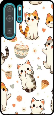 Obrázok produktu pre Smartphonica Puzdro na telefón vhodné pre Huawei P30 Pro s potlačou mačky - TPU zadný kryt puzdro cat design