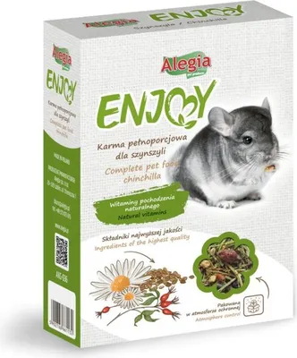 Zdjęcie produktu dla Alegia Enjoy pokarm dla szynszyla 800g Alegia