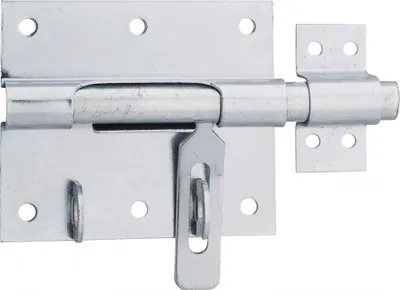 Image de Targette, pêne Ø 14mm, porte-cadenas, acier - THIRARD