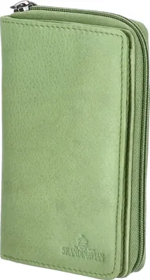 Produktbild von The Skandinavian Brand Damen Leder Geldbörse  grün