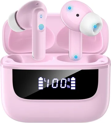 Produktbild von In Ear Kopfhörer  6 Mikrofone ENC Noise Cancelling für Klarere Anrufe, Kopfhörer Kabellos Bluetooth 5.4 HiFi Tiefer Bass, USB C Kopfhörer, 48Std,IPX7