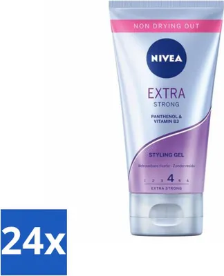 Produktbild von NIVEA Styling Gel Extra Stark Zuverlässiger Halt 150 ml - Vorteilspack - 24 Stücke