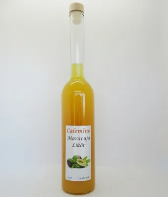Produktbild von Exotischer Fruchtlikör Maracuja-Likör 15,4% vol 500ml Designerflasche