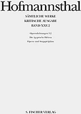 Produktbild von Operndichtungen 3.2. Die ägyptische Helena / Opern- und Singspielpläne