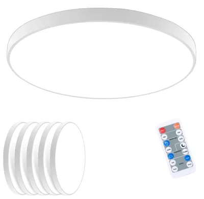 Immagine prodotto di Plafoniera, sensore di movimento a LED, telecomando, BIANCO, luce neutra, BIANCO, 18W