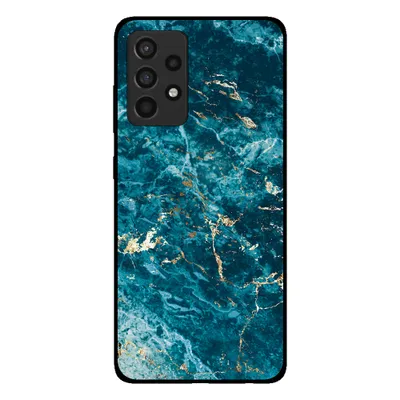 Immagine prodotto di Smartphonica Custodia per telefono per Samsung Galaxy A52s 5G con stampa in marmo - Custodia posteriore in TPU con design in marmo - Blu