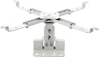 Immagine prodotto di Supporto da soffitto e da parete per proiettore, orientabile a 360°, inclinazione 10°, bianco