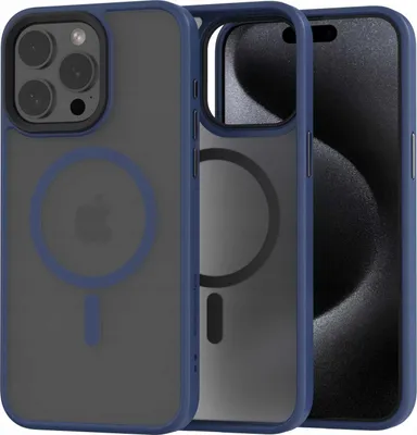 Immagine prodotto di Custodia magnetica per MagSafe SPACECASE Hybrid Mag per iPhone 15 Pro Max Blu