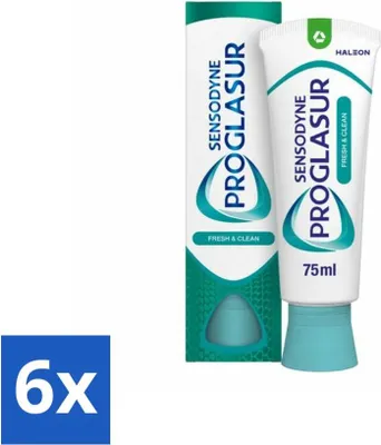 Zdjęcie produktu dla Sensodyne - Pasta do zębów - Proglasur Fresh & Clean - Fresh Mouth - 75 ml - Value pack - 6 szt
