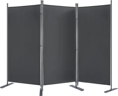 Zdjęcie produktu dla Parawan 275x180cm parawan wewnętrzny parawan balkonowy z opaskami kablowymi, gwoździami i podstawą ochrona przed słońcem ochrona przed wiatrem ochrona przed promieniowaniem UV parawan bez wiercenia, ciemnoszary CEEDIR