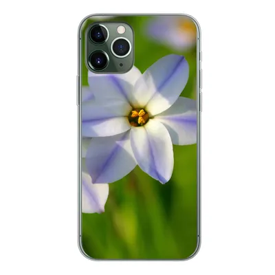Produktbild von MuchoWow® Handyhülle Schutzhülle Hülle für iPhone 11 Pro Blumen - Garten - Lila Silikon Softcase Handy Hülle - Handy
