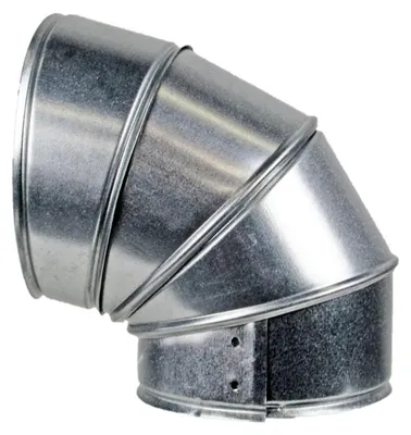 Obrázok produktu pre Ohyb z pozinkovaného plechu, štyri segmenty 160 mm