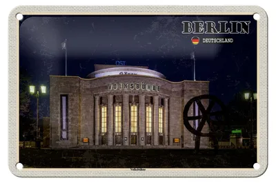 Produktbild von Blechschild Städte Berlin Volksbühne Deutschland 18x12cm Dekoration