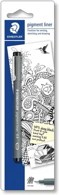 Obrázok produktu pre STAEDTLER Pigment Liner 308, perokreslo – Čierna – 0,4 mm