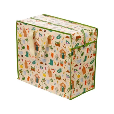 Produktbild von XXL Aufbewahrungstasche "Im Garten" Tasche ca. 55x48x28cm Jumbotasche
