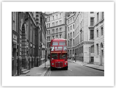 Produktbild von Poster - Poster ohne Rahmen - Bus england urlaub london - 40x30 cm - Wand Bild - Wanddeko - Wandbilder - Kunstposter - Wandposter - Bilder - Kunstdruck - Wanddekoration - Wandbild - P2XAA40x30-2153
